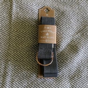 Oak and Reed yoga strap and mat doing